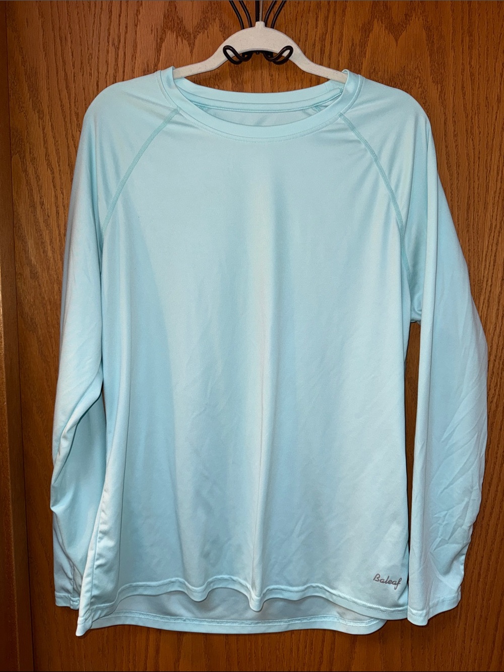 Baleaf Light Blue Long Sleeve Sun Athletic Shirt